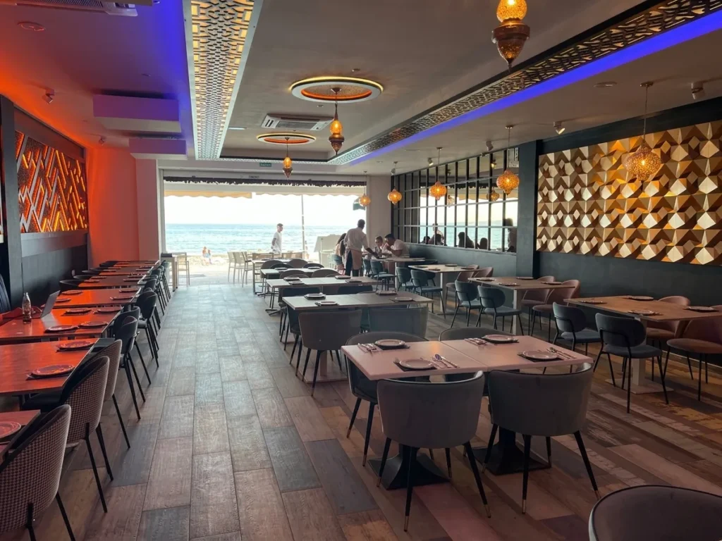 Inside Tamasha halal Indian restaurant Playa Blanca