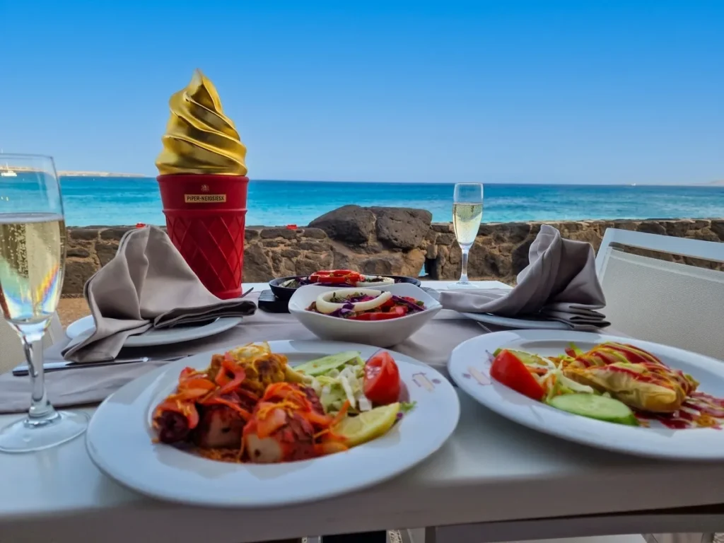 Seafront dining at Tamasha Playa Blanca Lanzarote