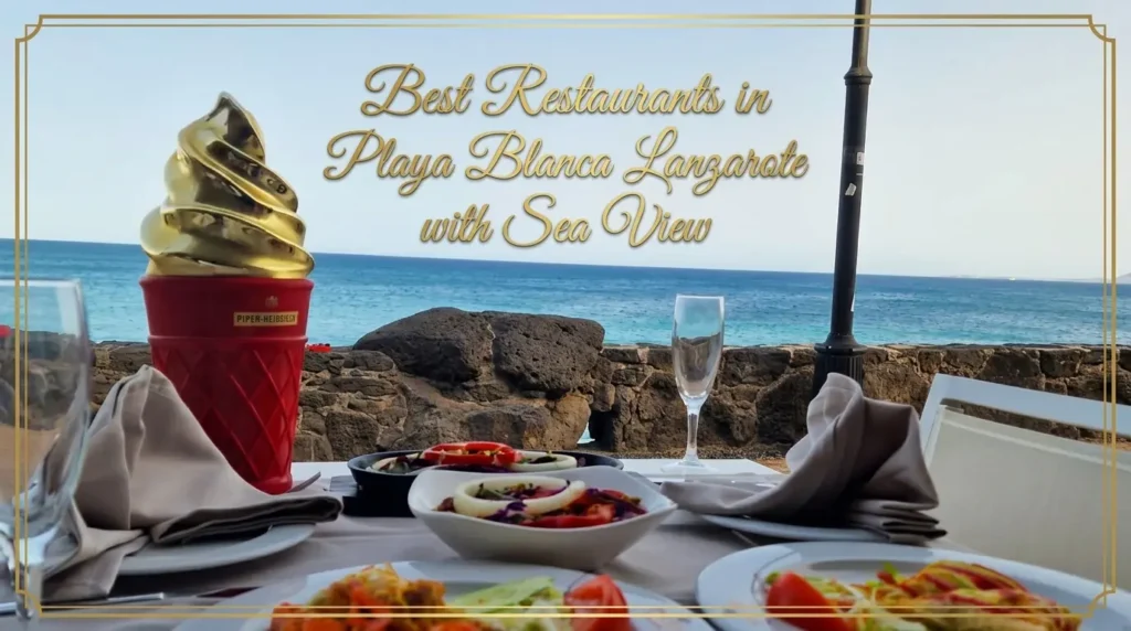 Marina Rubicón Lanzarote restaurants at sunset with harbour and terrace views | Best Restaurants in Playa Blanca Lanzarote